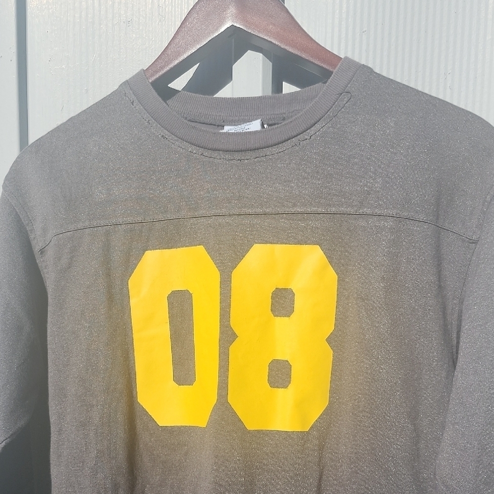 Y2k Tommy Hilfiger Athletics Gray Shirt - Picture 2 of 11